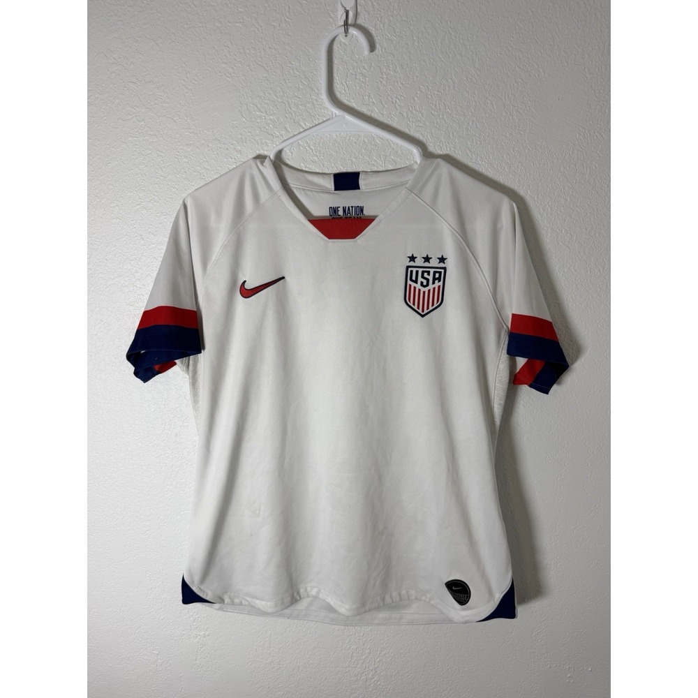 Nike USA 2019 Womens Home Jersey Size XL AJ4398-100 White Top Shirt‎ Soccer